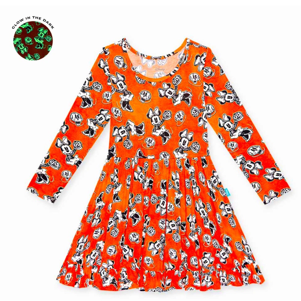 Posh peanut Disney Minnie glow in the dark twirl dress